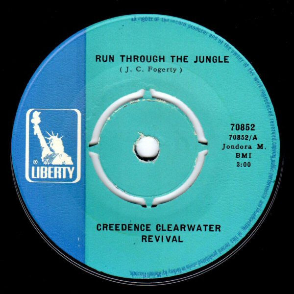 Creedence Clearwater Revival : Run Through The Jungle / Up Around The Bend (7", Single)