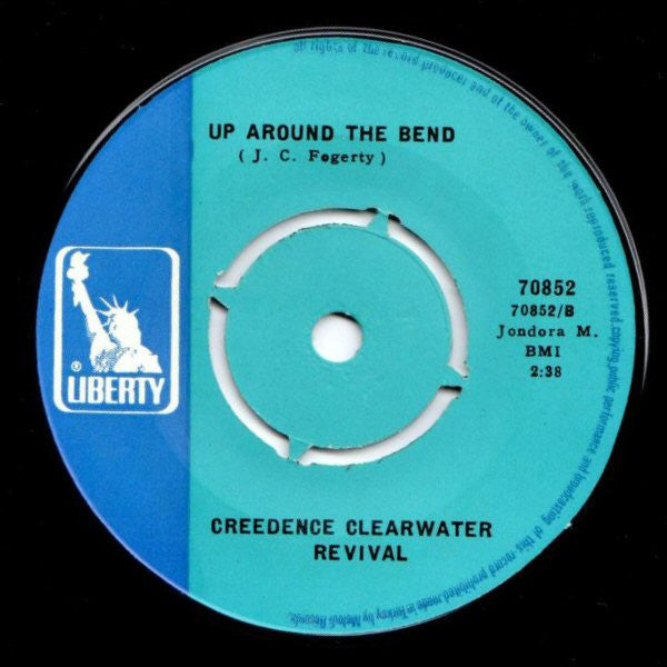 Creedence Clearwater Revival : Run Through The Jungle / Up Around The Bend (7", Single)