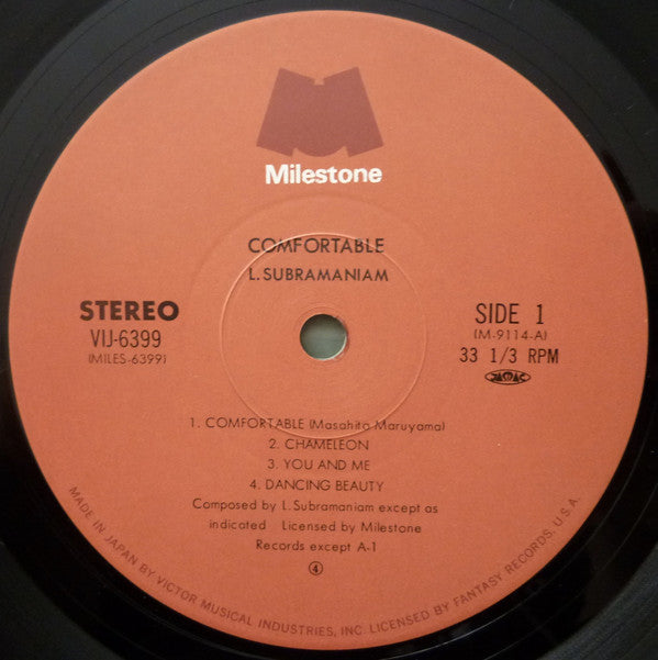 L. Subramaniam : Comfortable (LP, Album)