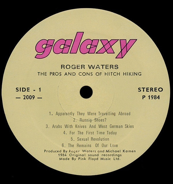 Roger Waters : The Pros And Cons Of Hitch Hiking (LP, Album)