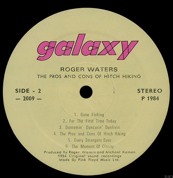 Roger Waters : The Pros And Cons Of Hitch Hiking (LP, Album)