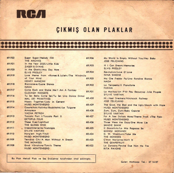 José Feliciano : The Windmills Of Your Mind (7", Single)