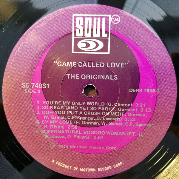 The Originals : Game Called Love (LP, Album)