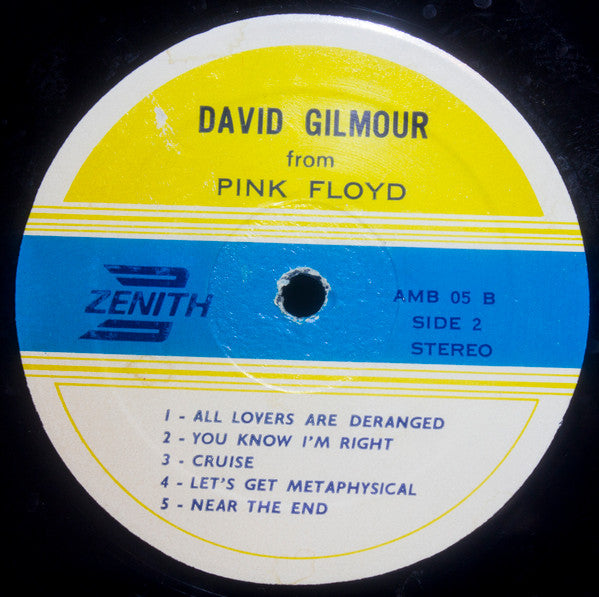 David Gilmour : About Face (LP, Album, Unofficial)