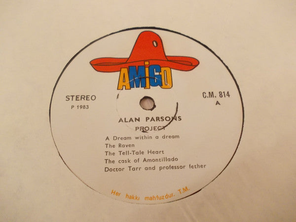 The Alan Parsons Project : Tales Of Mystery And Imagination (LP, Album, RE)