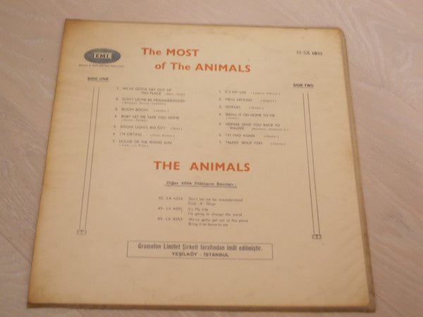 The Animals : The Most Of The Animals (LP, Comp)