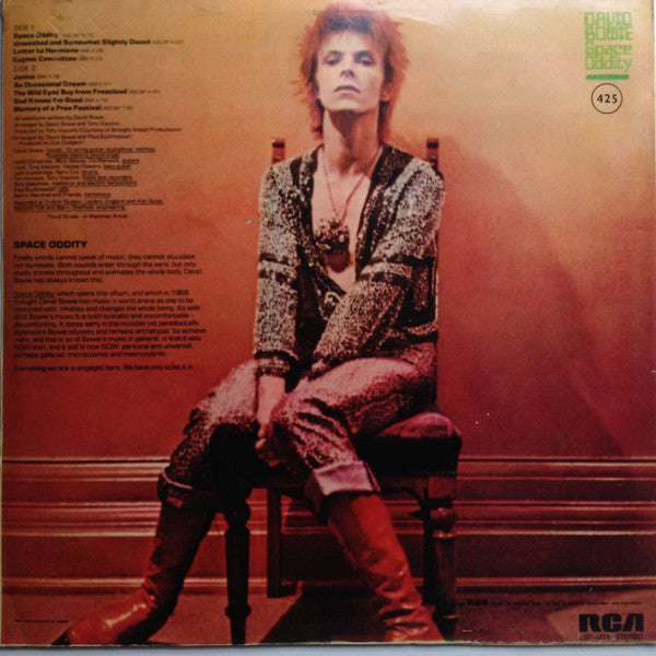 David Bowie : Space Oddity (LP, Album, RE)