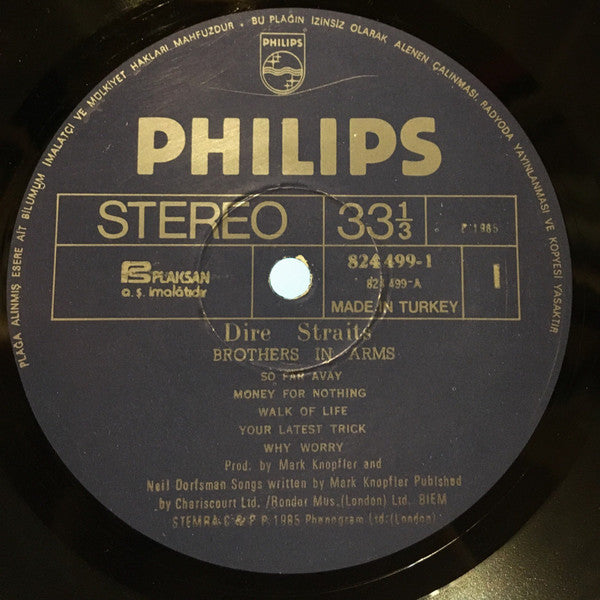 Dire Straits : Brothers In Arms (LP, Album)