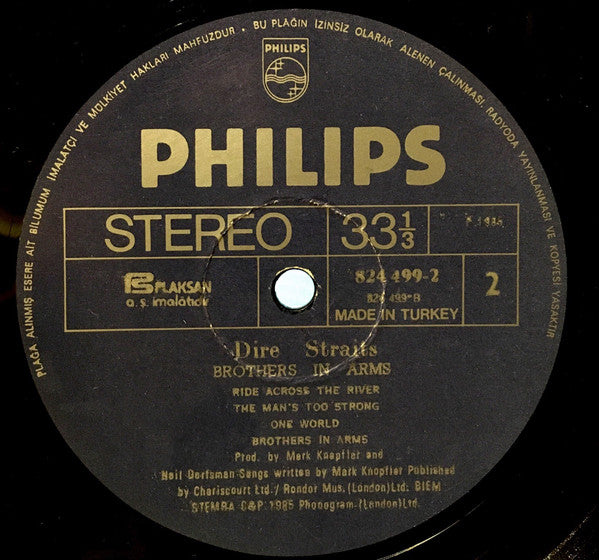 Dire Straits : Brothers In Arms (LP, Album)