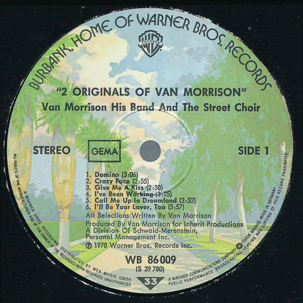 Van Morrison : 2 Originals Of Van Morrison (2xLP, Comp)