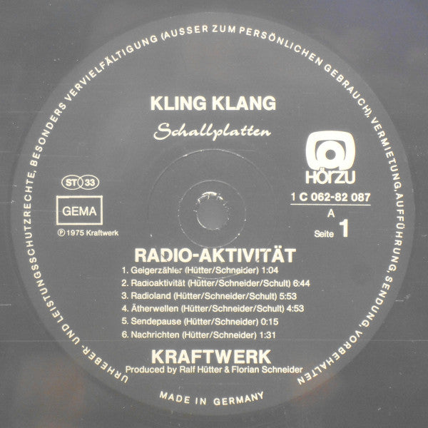 Kraftwerk : Radio-Aktivität (LP, Album)