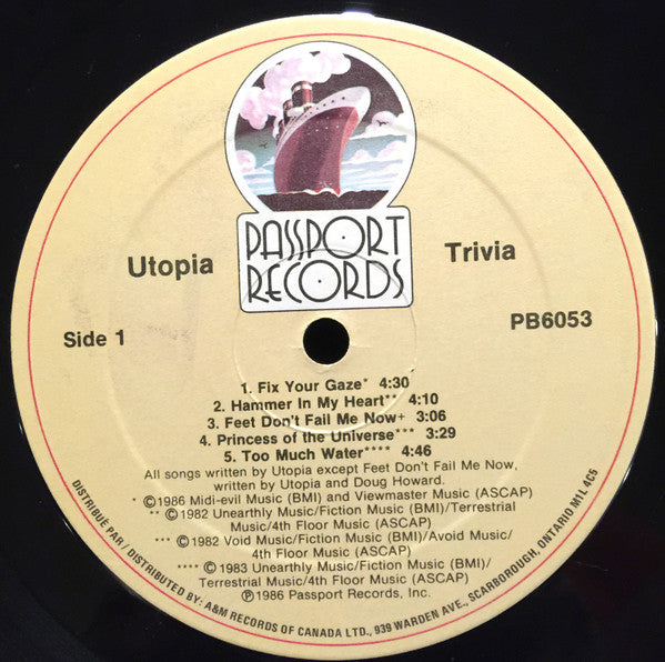 Utopia (5) : Trivia (LP, Comp)
