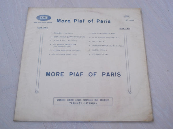 Edith Piaf : More Piaf Of Paris (LP, Album)
