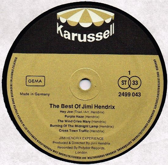 Jimi Hendrix : The Best Of Jimi Hendrix (LP, Comp)