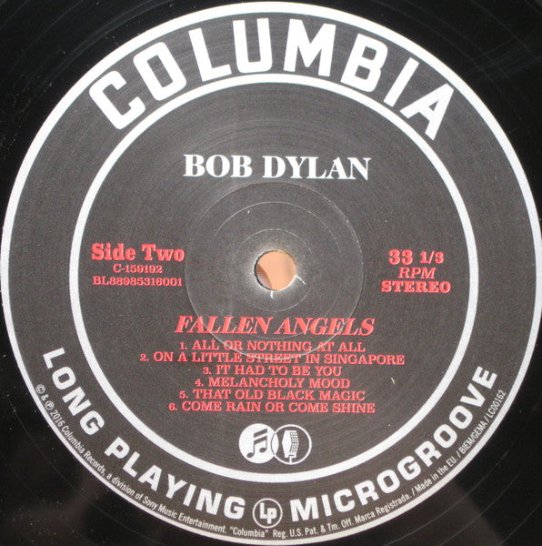 Bob Dylan : Fallen Angels (LP, Album, 140)