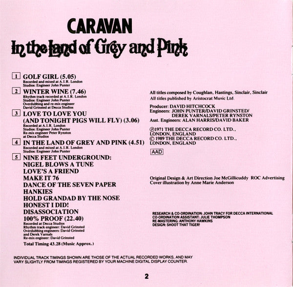 Caravan : In The Land Of Grey And Pink (CD, Album, RE, RM, EDC)