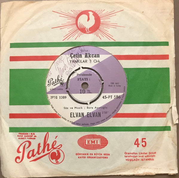 Çetin Akcan, Yankılar 7 Orkestrası : Elvan Elvan / Agva Köprüsü (7")