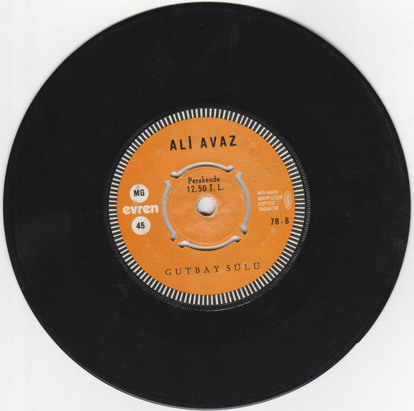 Ali Avaz : Karaoğlan (Ecevit Geliyor) / Gutbay Sülü (7", Single)