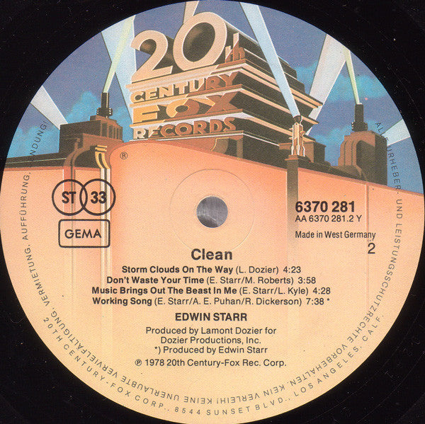 Edwin Starr : Clean (LP, Album)