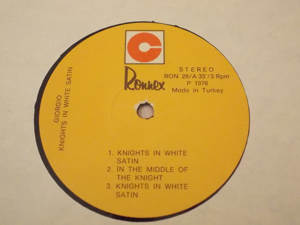 Giorgio Moroder : Knights In White Satin (LP, Album)