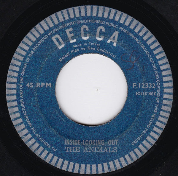 The Animals : Inside-Looking Out / Outcast (7", S/Edition)