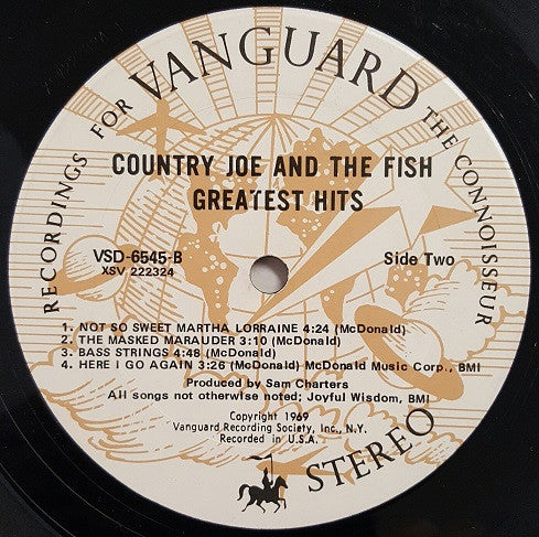 Country Joe And The Fish : Greatest Hits (LP, Comp, Ter)