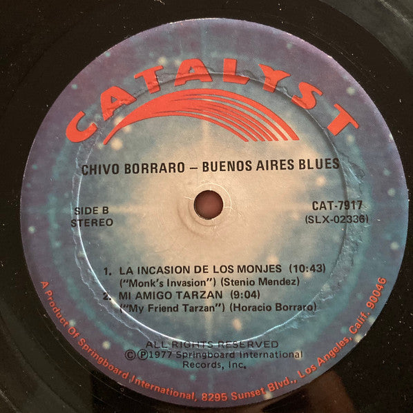 Chivo Borraro* : Buenos Aires Blues (LP, Album, RE)