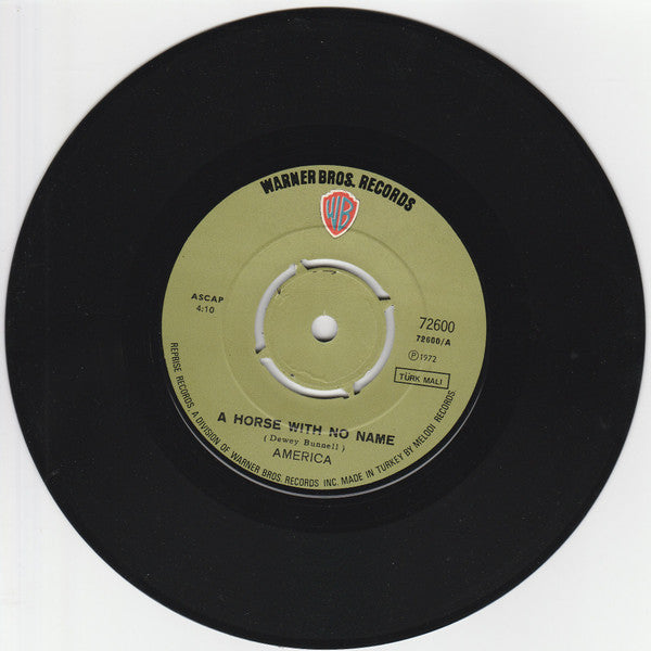 America (2) : A Horse With No Name (7", Single)