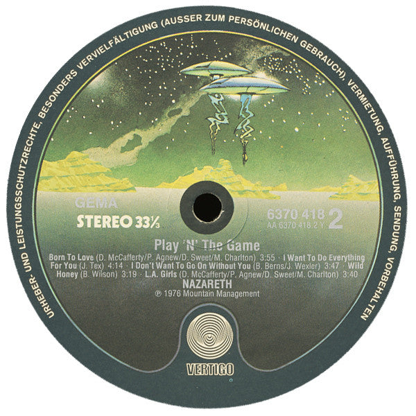 Nazareth (2) : Play 'N' The Game (LP, Album)