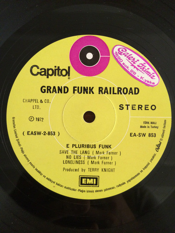 Grand Funk Railroad : E Pluribus Funk (LP, Album)
