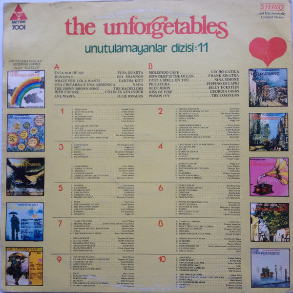 Various : The Unforgetables / Unutulmayanlar Dizisi: 11 (LP, Comp)