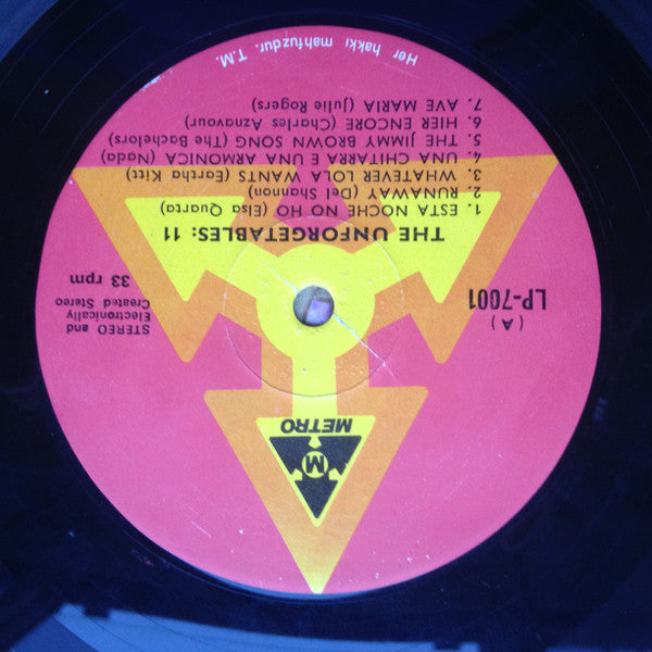 Various : The Unforgetables / Unutulmayanlar Dizisi: 11 (LP, Comp)
