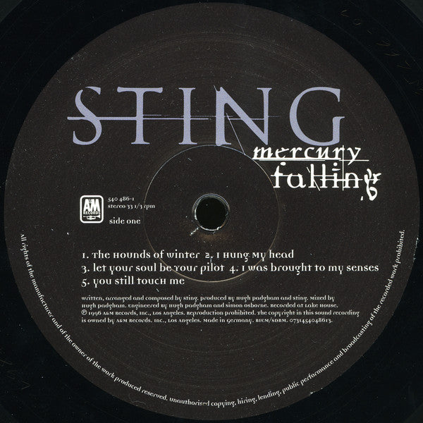 Sting : Mercury Falling (LP, Album, RE)