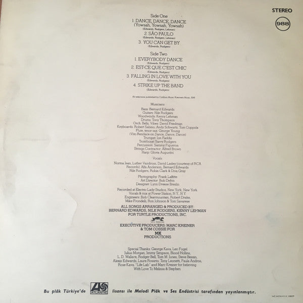 Chic : Chic (LP, Album)