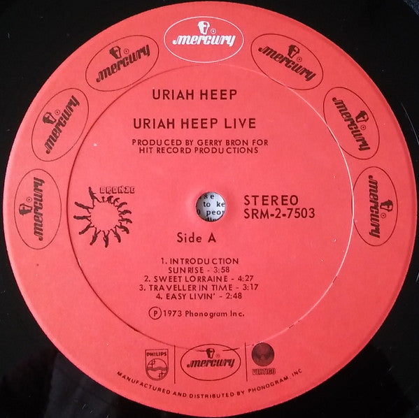 Uriah Heep : Uriah Heep Live (2xLP, Album, Gat)