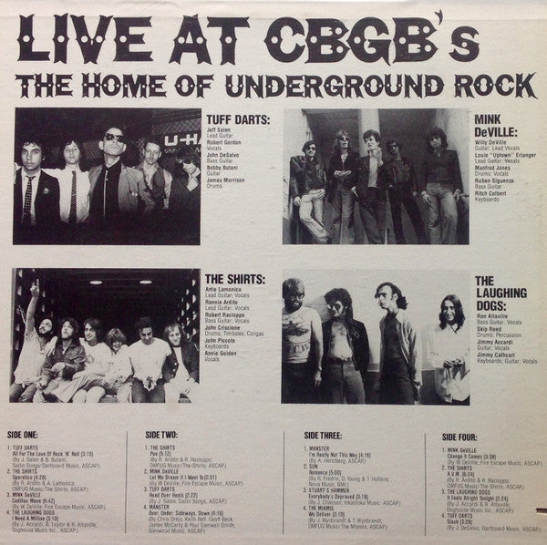 Various : Live At CBGB's - The Home Of Underground Rock (2xLP, Album, PR)