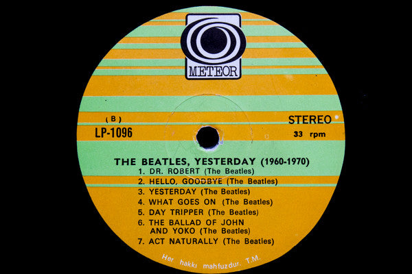 The Beatles : Today ...And Yesterday (LP, Unofficial)