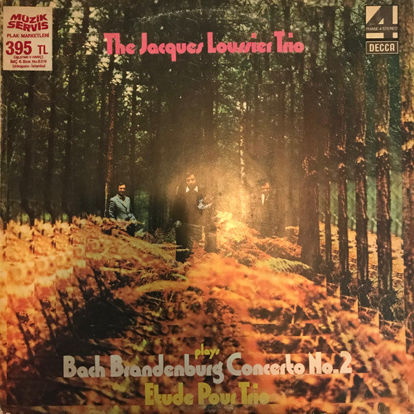Jacques Loussier Trio : Plays Bach Brandenburg Concerto No.2 - Etude Pour Trio (LP, Album)