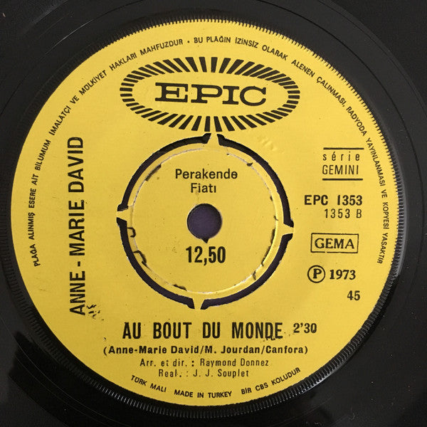 Anne-Marie David : Tu Te Reconnaitras (7", Single)