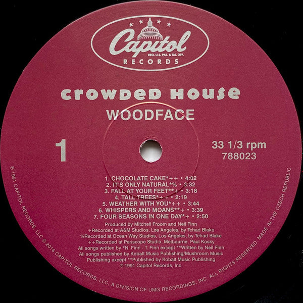 Crowded House : Woodface (LP, Album, RE, 180)