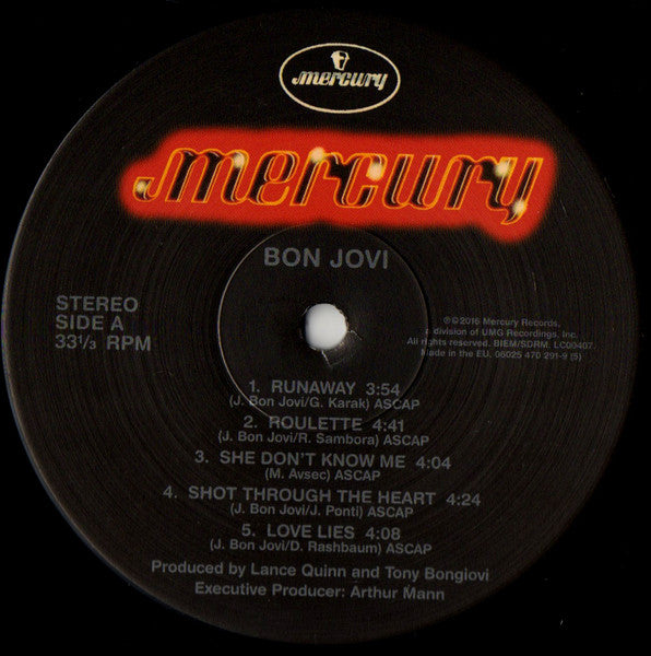 Bon Jovi : Bon Jovi (LP, Album, RE, 180)