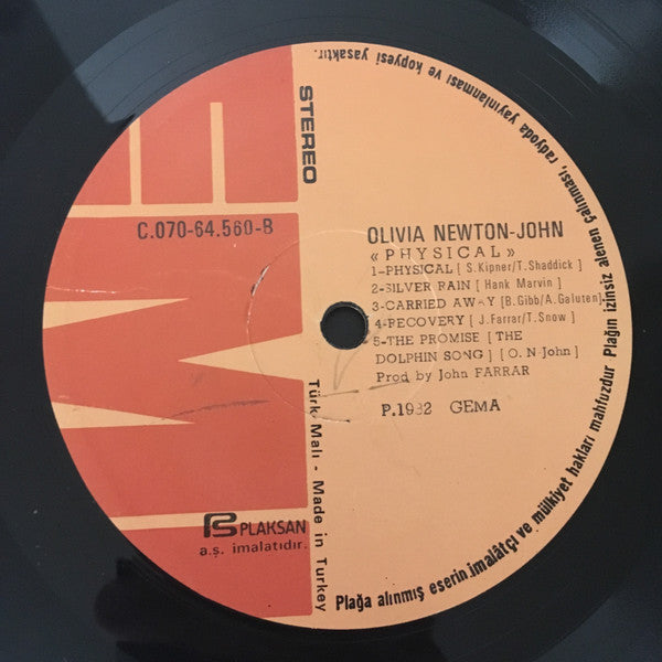 Olivia Newton-John : Physical (LP, Album)