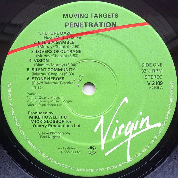 Penetration (2) : Moving Targets (LP, Album, RP, Ast)
