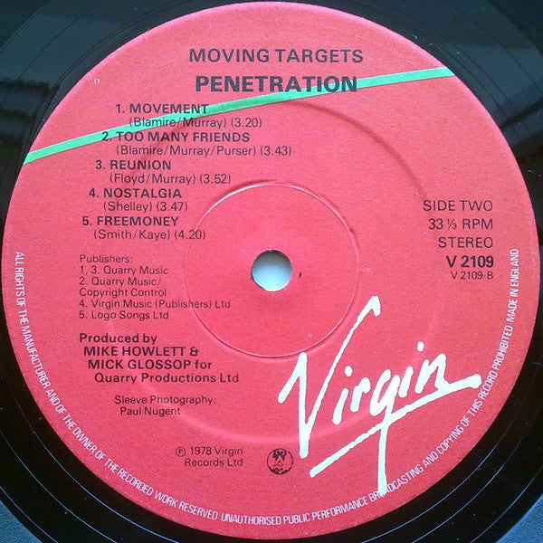 Penetration (2) : Moving Targets (LP, Album, RP, Ast)