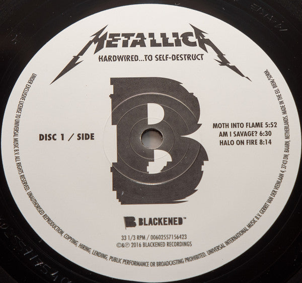 Metallica : Hardwired...To Self-destruct (2xLP, Album, Gat)