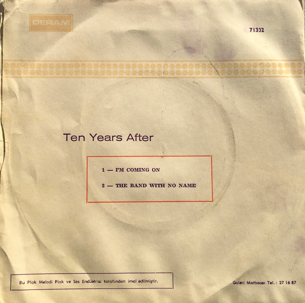 Ten Years After : I'm Coming On (7", Single)