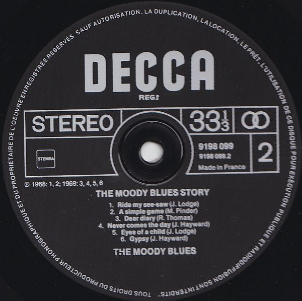 The Moody Blues : The Moody Blues Story (2xLP, Comp, Gat)