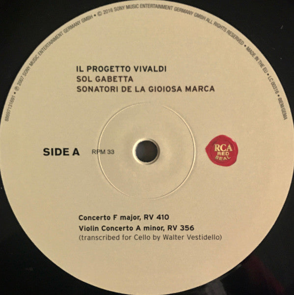 Sol Gabetta, Sonatori De La Gioiosa Marca : Il Progetto Vivaldi (2xLP)