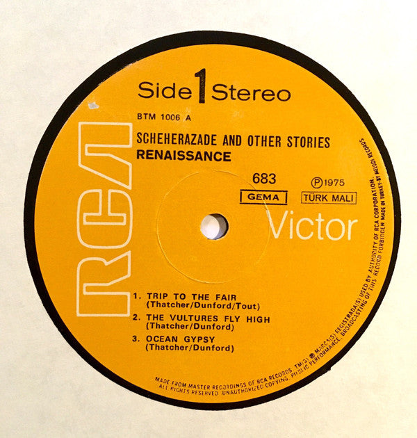 Renaissance (4) : Scheherazade And Other Stories (LP, Album)