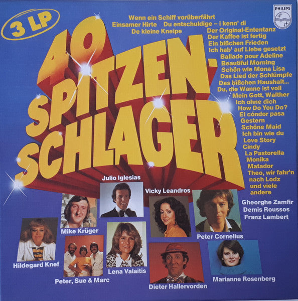 Various : 40 Spitzen-Schlager (3xLP, Comp + Box)
